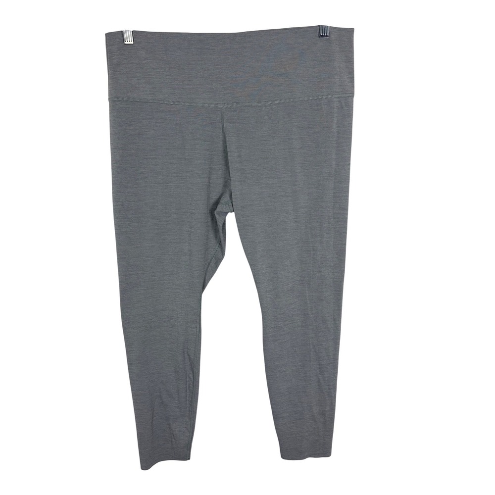 Nike Yoga Dri-FIT High Waisted Leggings Gray Heathered Activewear XXL